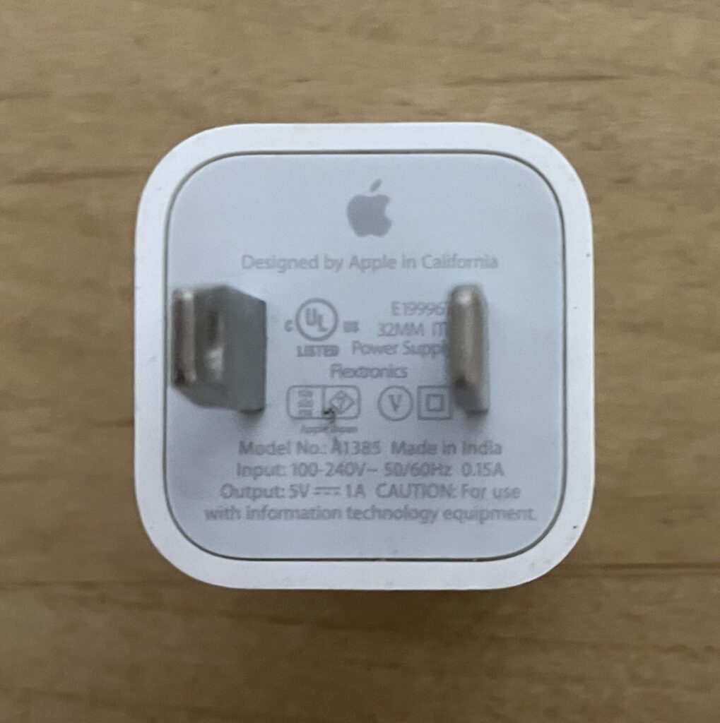 usb plugin of iphone