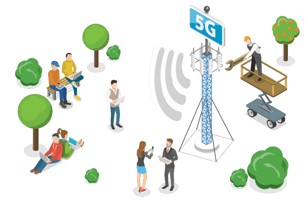 5Gネットワークイラスト